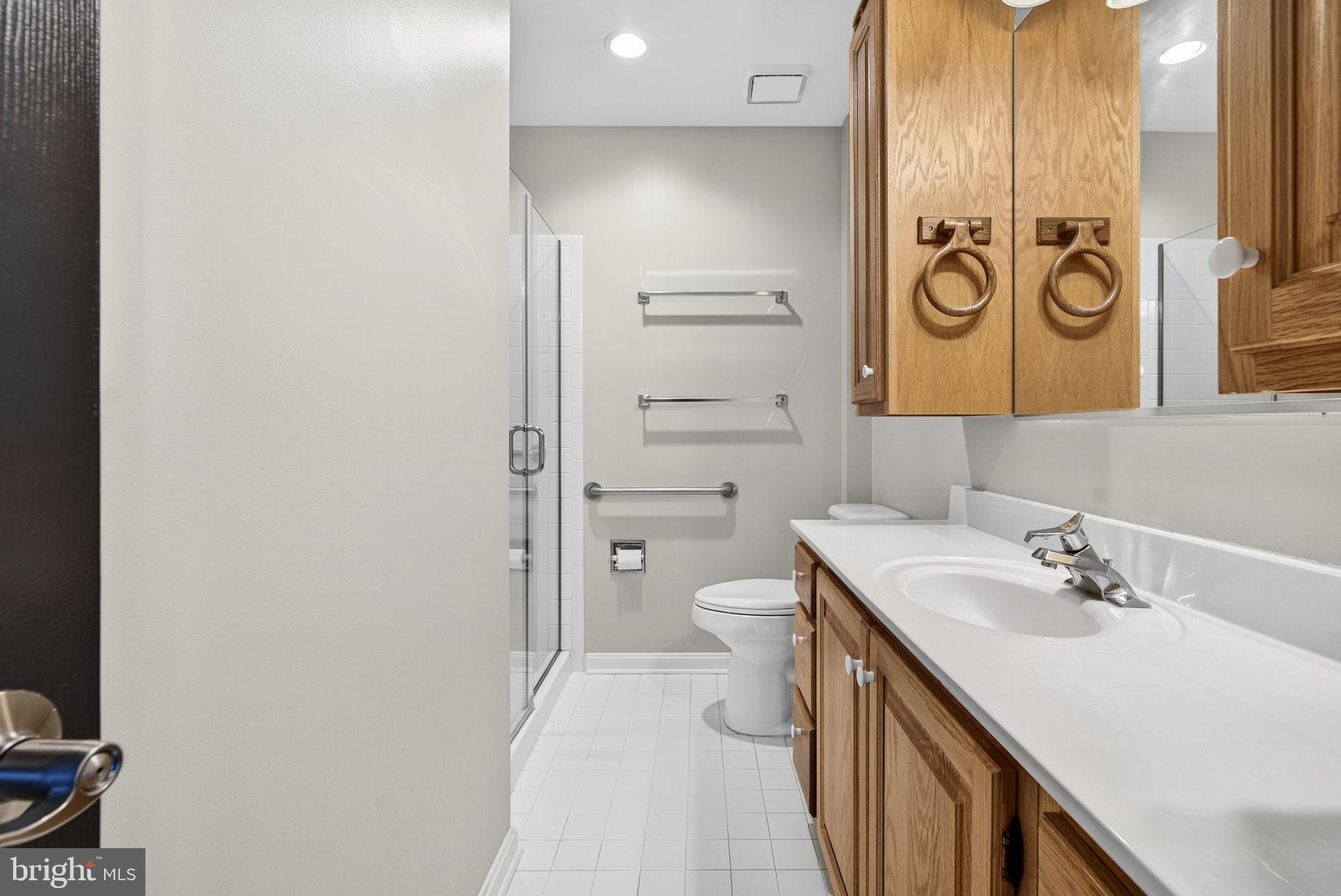 2140 6th Street Middletown, VA 22645 - Photo 34 of 62 a bathroom with a sink a toilet and shower