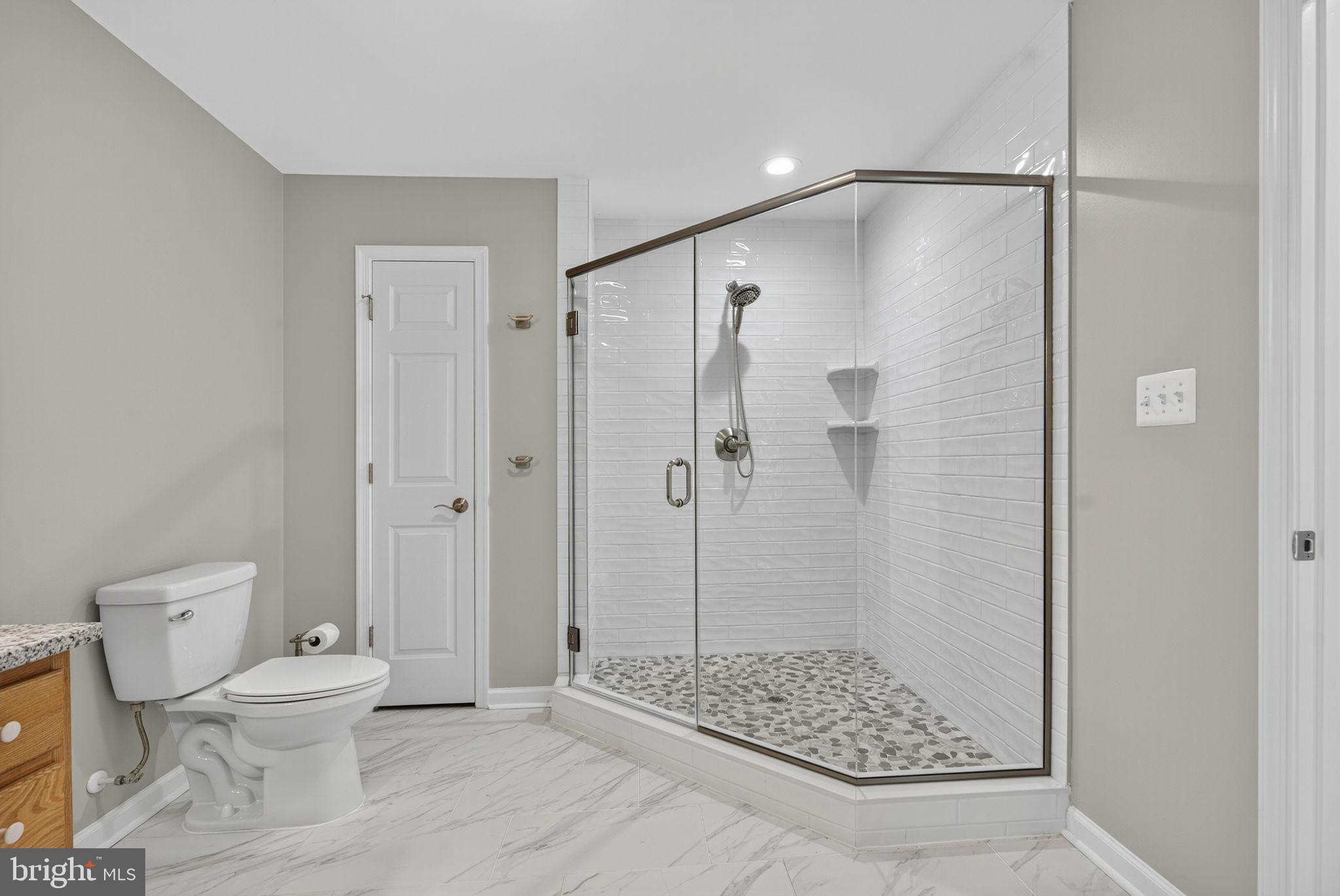 2140 6th Street Middletown, VA 22645 - Photo 53 of 62 a bathroom with a shower and a toilet