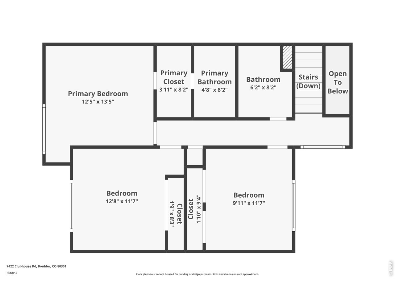 7422 Clubhouse Road Boulder, CO 80301 - Photo 25 of 25 Upper level floor plan