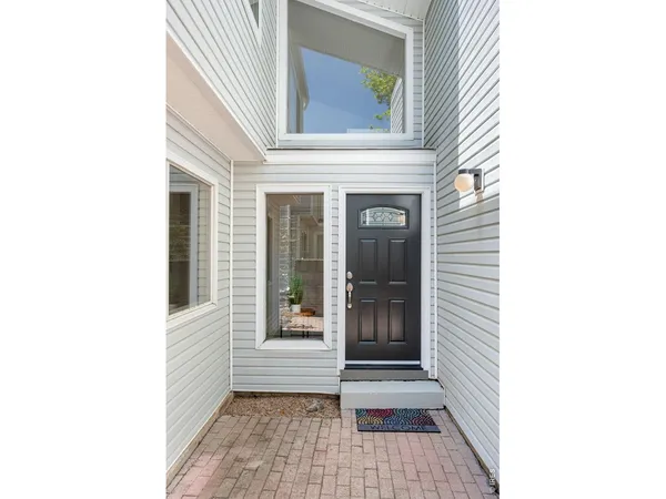 a view of a entryway door of the house