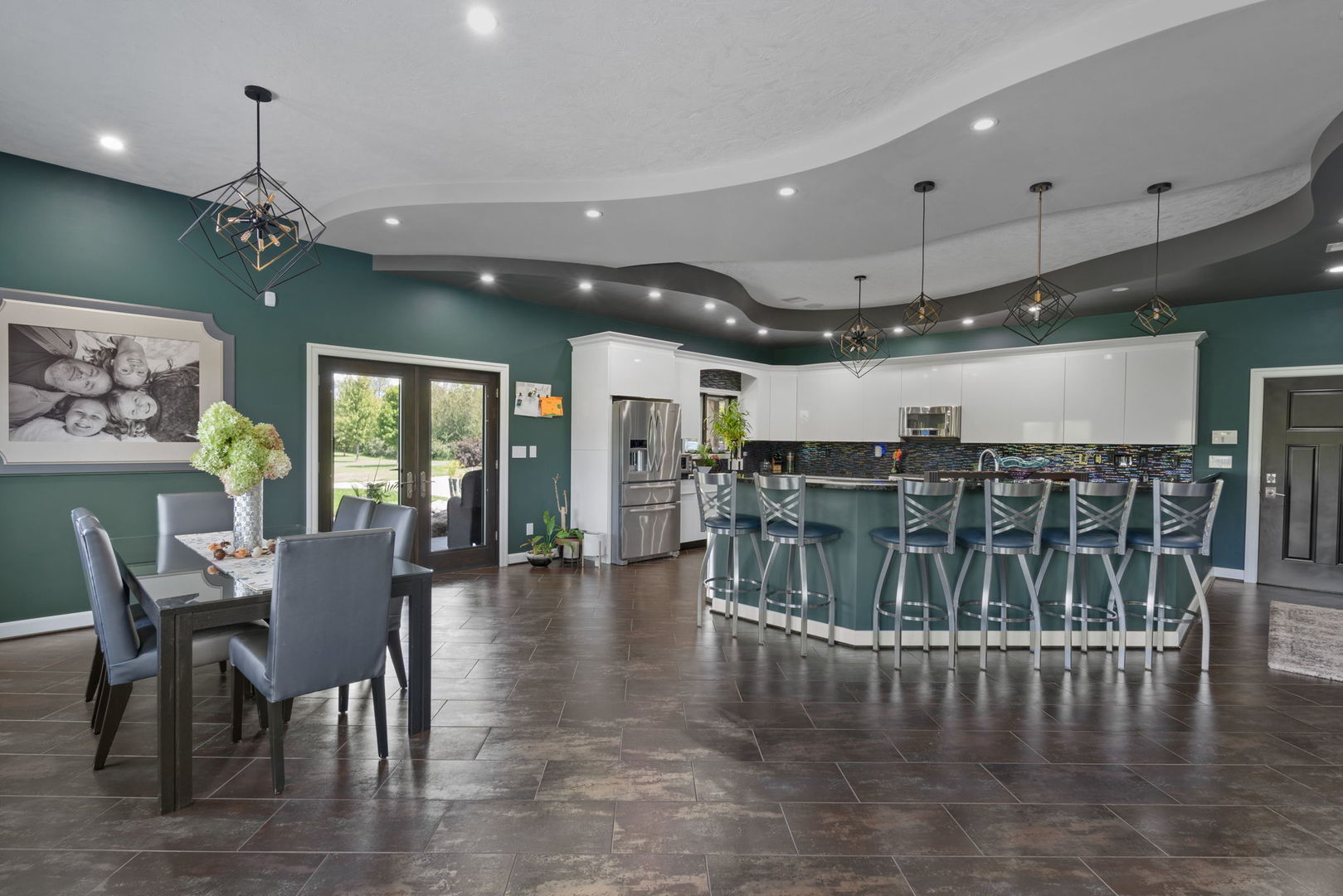9901 Highway 6 Geneseo, IL 61254 - Photo 6 of 29 a view of a dining room with furniture window and wooden floor