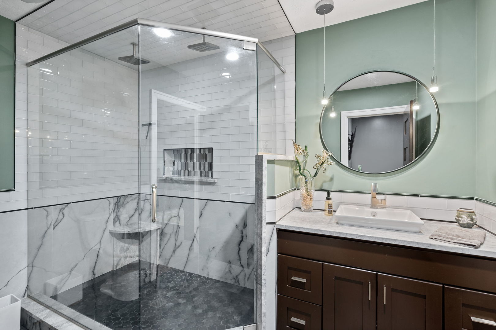 9901 Highway 6 Geneseo, IL 61254 - Photo 9 of 29 a bathroom with a sink and a mirror