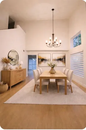 a view of a livingroom with a furniture