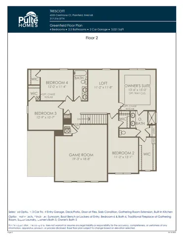 $459,900 | 6421 Springtide Court, Plainfield, IN 46168