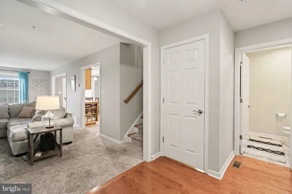 a bed room with a bed and furniture