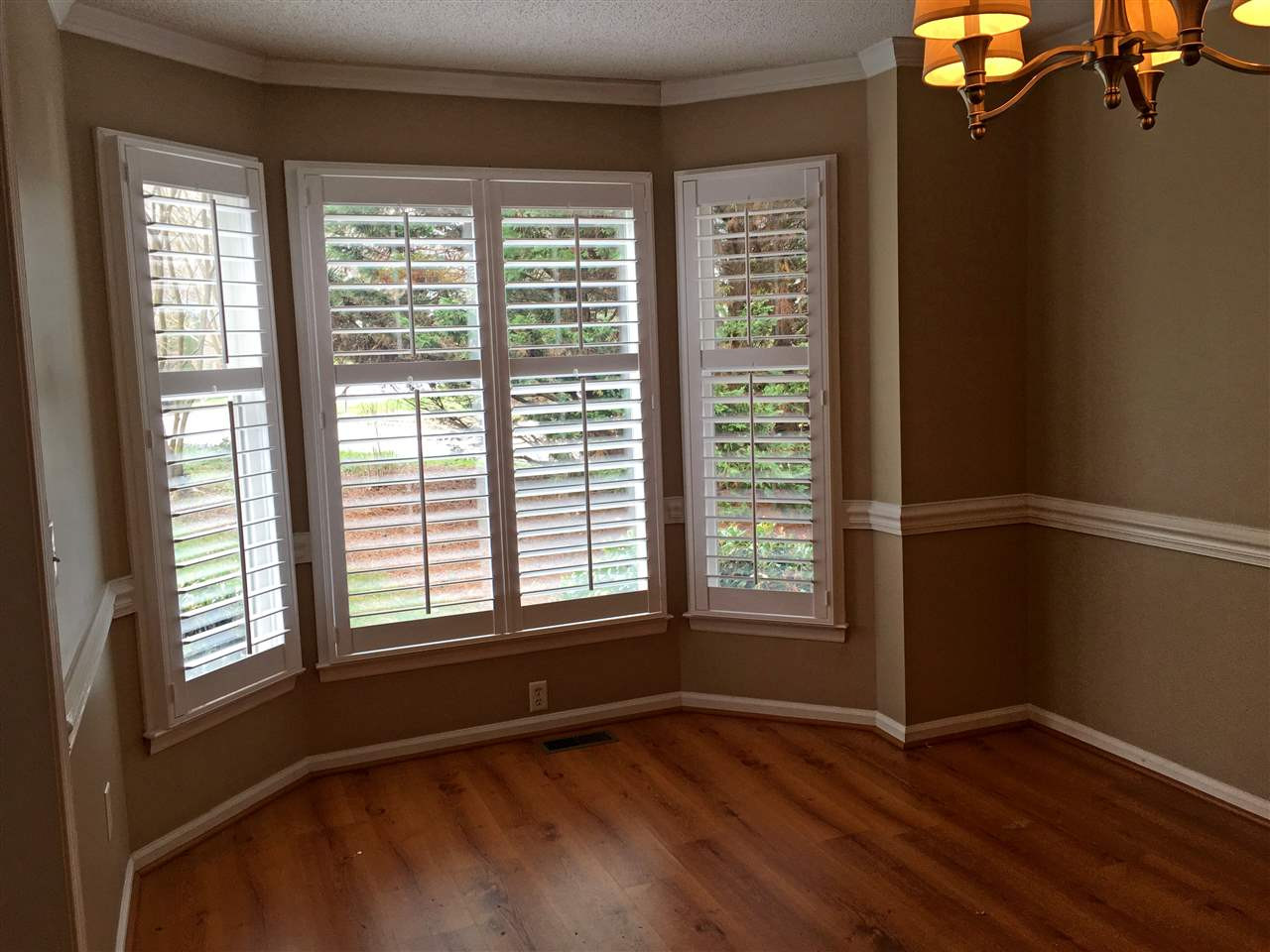 2 Hitching Rack Court Durham, NC 27713 - Photo 5 of 23 Pretty bay window with plantation shutters Dining Room