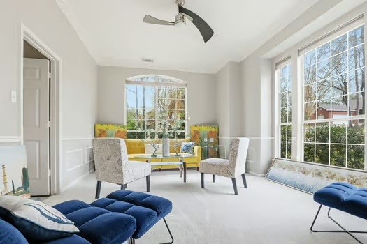108 Inverness Conroe, TX 77356 - Photo 7 of 29 a living room with furniture and a large window