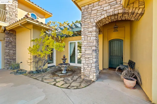 a front view of a house