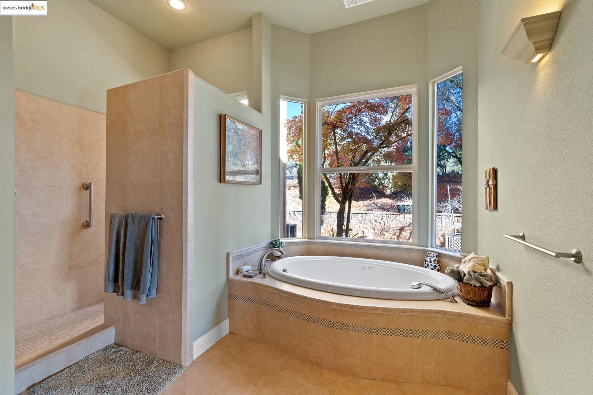 21190 Lyons Bald Mountain Road Sonora, CA 95370 - Photo 24 of 49 a bathroom with bathtub and window