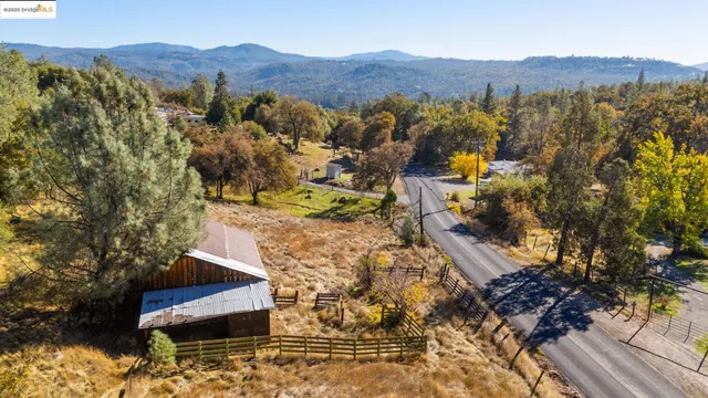a view of city and mountain