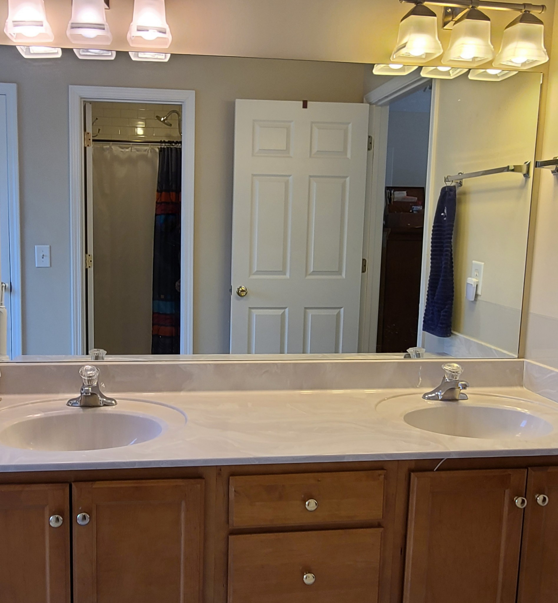 1232 Canyon Ridge Court Antioch, TN 37013 - Photo 17 of 41 a bathroom with a sink vanity and a mirror