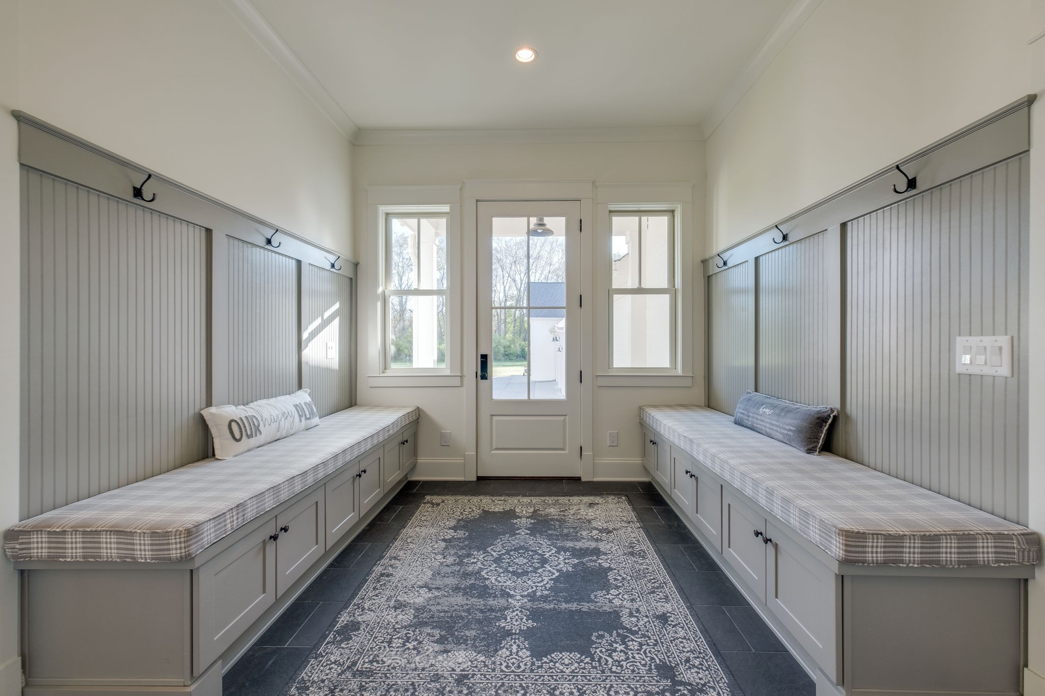 4224 Two Rivers Lane Franklin, TN 37069 - Photo 24 of 50 a bathroom with a double vanity sink a large mirror and a bathtub