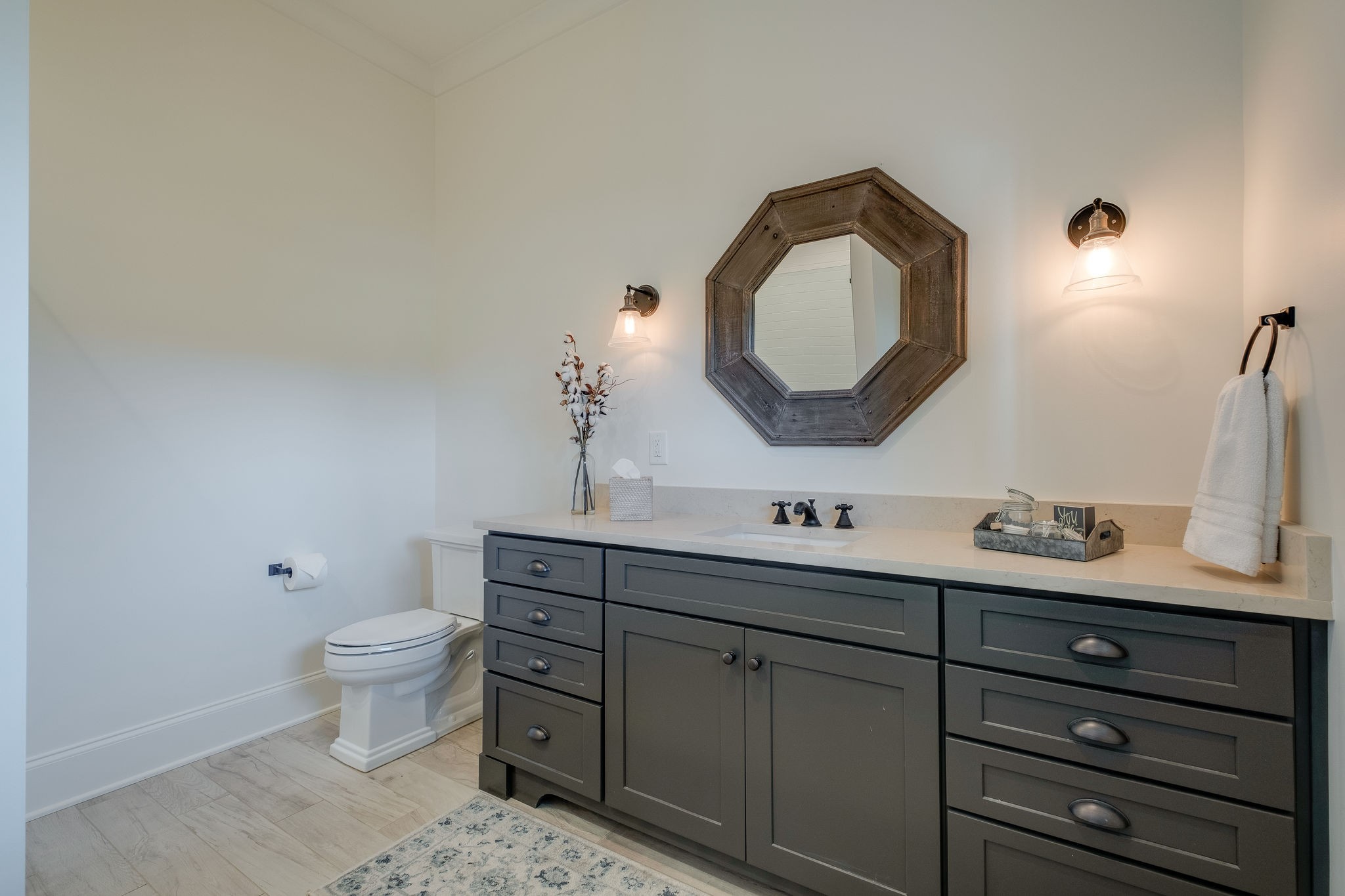 4224 Two Rivers Lane Franklin, TN 37069 - Photo 26 of 50 a bathroom with a toilet sink and mirror