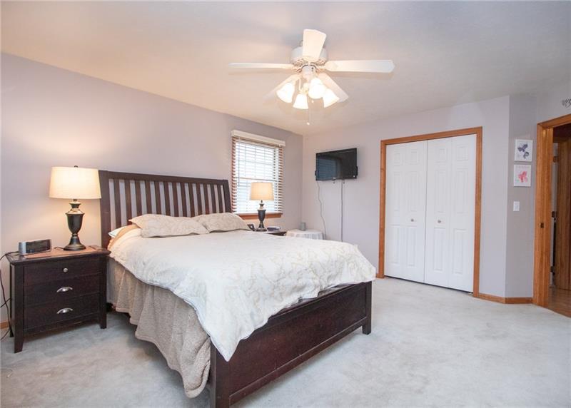 5550 Dutch Ridge Road Beaver, PA 15009 - Photo 8 of 15 A roomy master bedroom features an attached full bath & lots of closet space.