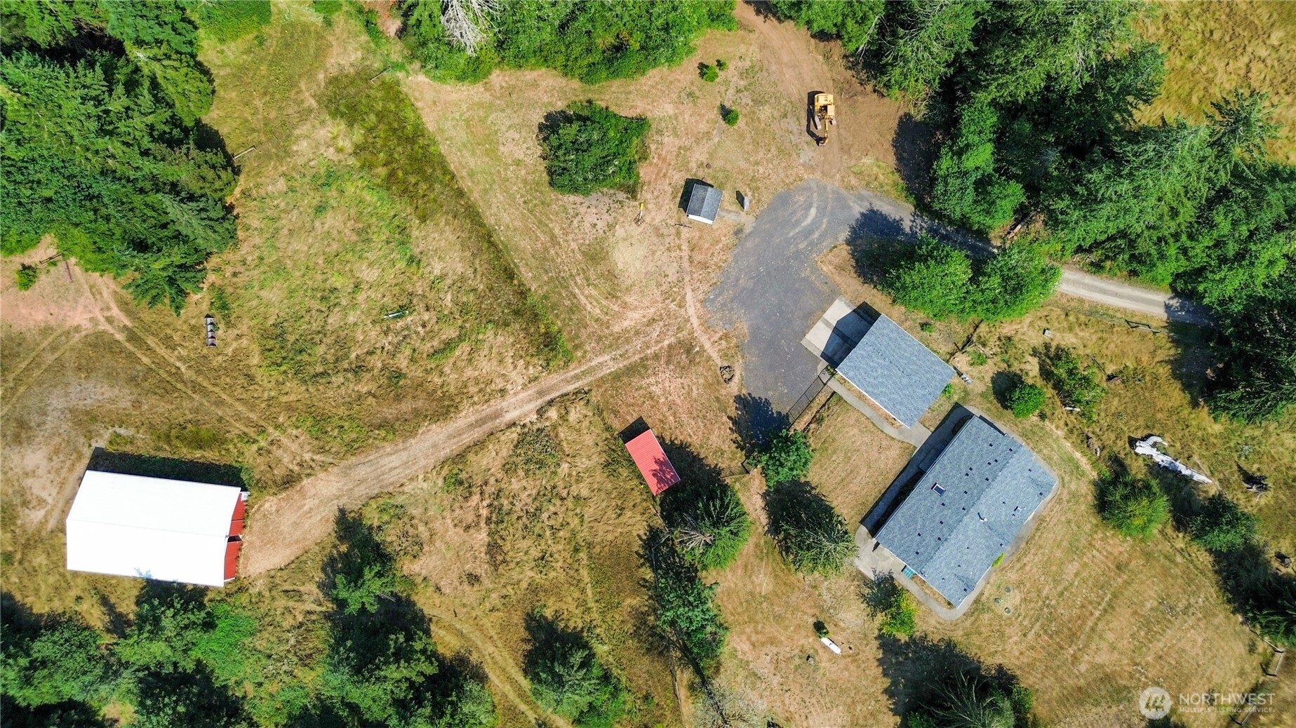 773 Lucas Creek Road Chehalis, WA 98532 - Photo 25 of 40 an aerial view of residential house with outdoor space and swimming pool