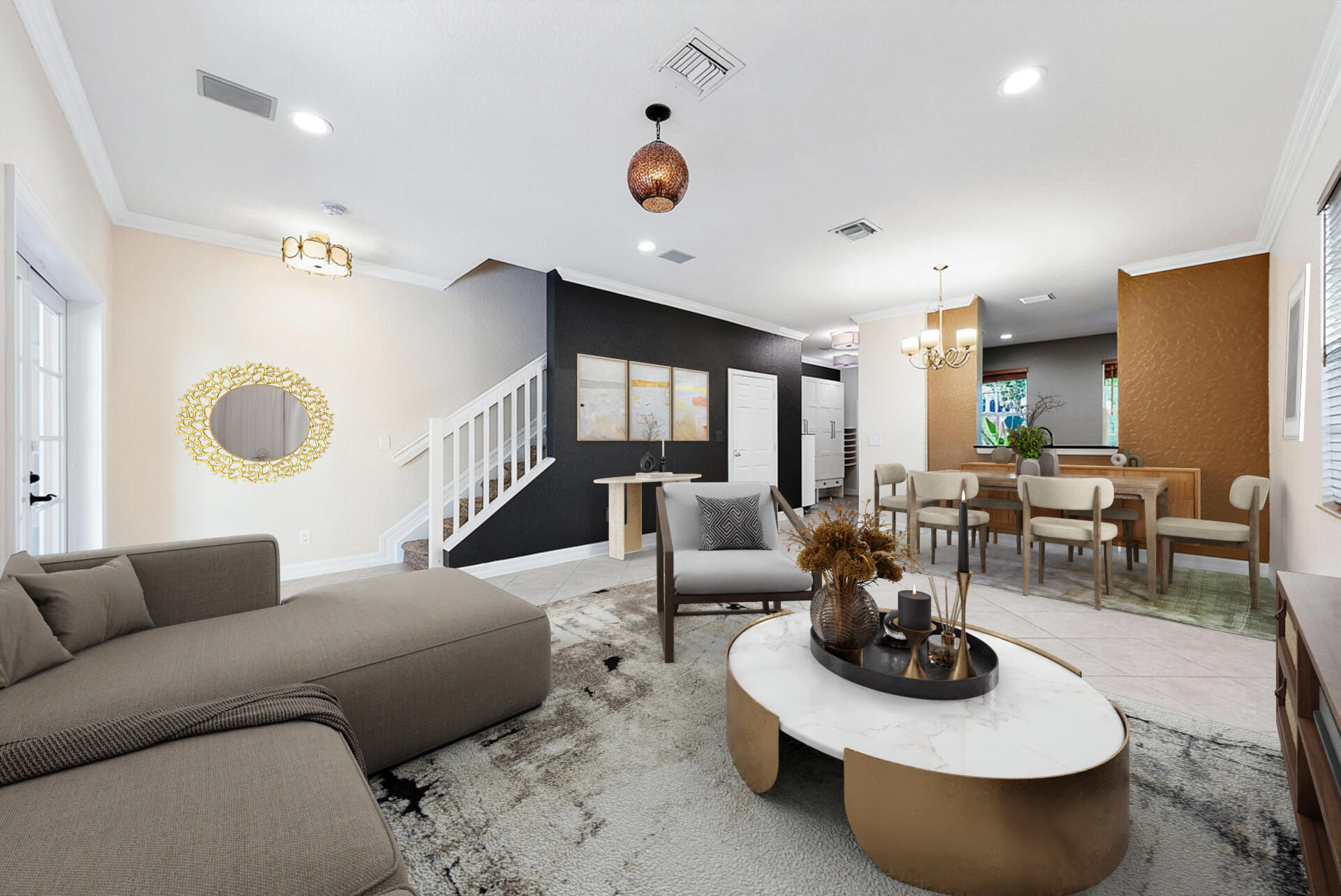 203 East Bay Cedar Circle Jupiter, FL 33458 - Photo 2 of 64 a living room with furniture and a wooden floor