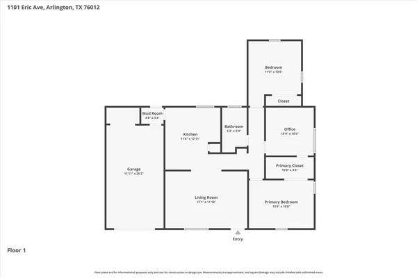 $225,000 | 1101 Eric Avenue, Arlington, TX 76012
