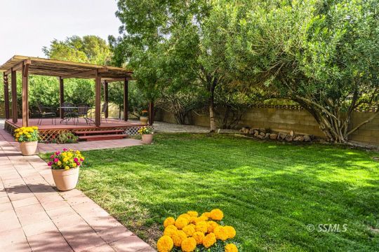 924 Scott Street Ridgecrest, CA 93555 - Photo 23 of 26 a garden view with a seating space