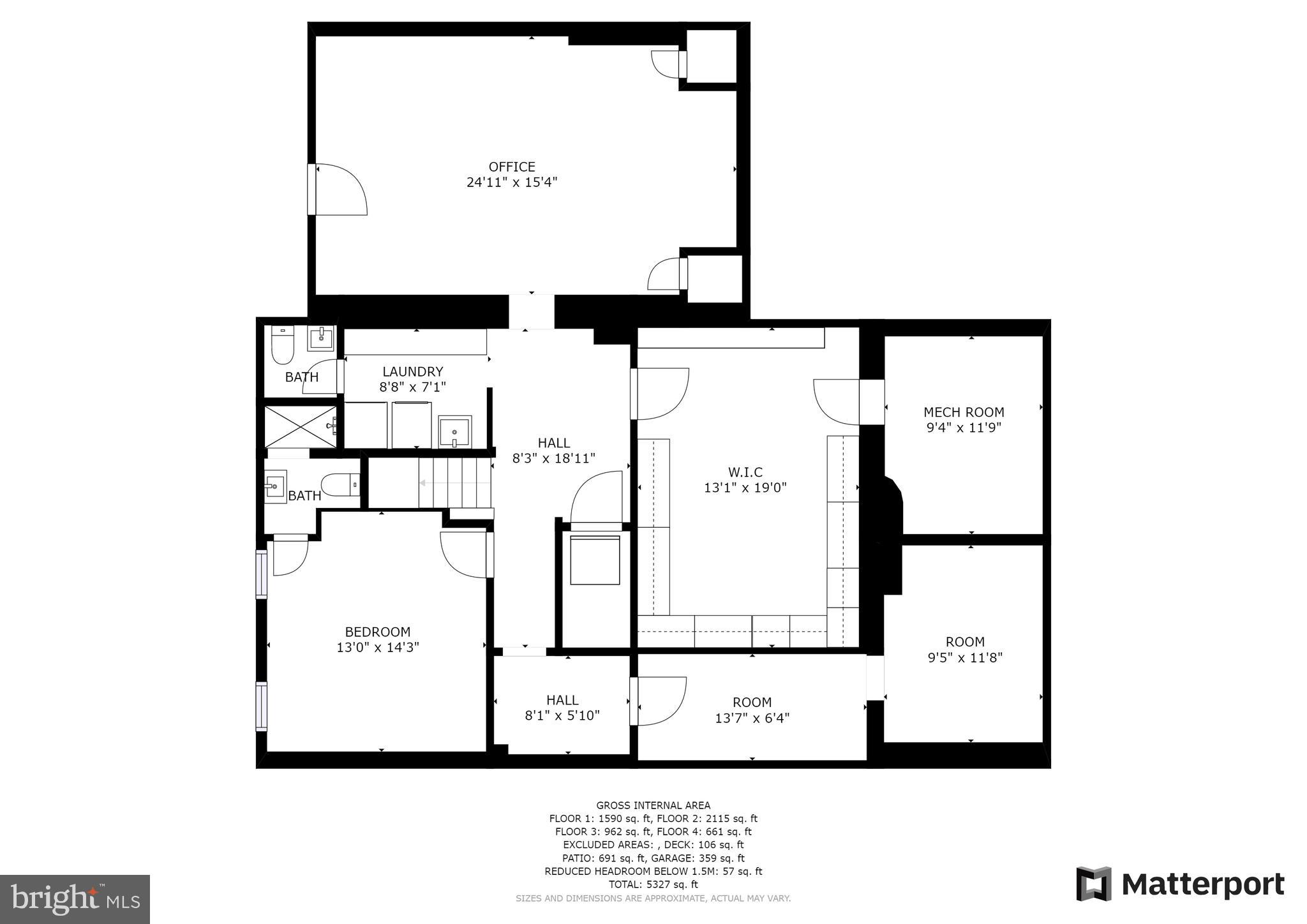 712 West Braddock Road Alexandria, VA 22302 - Photo 66 of 68 Floor Plan Lower Level