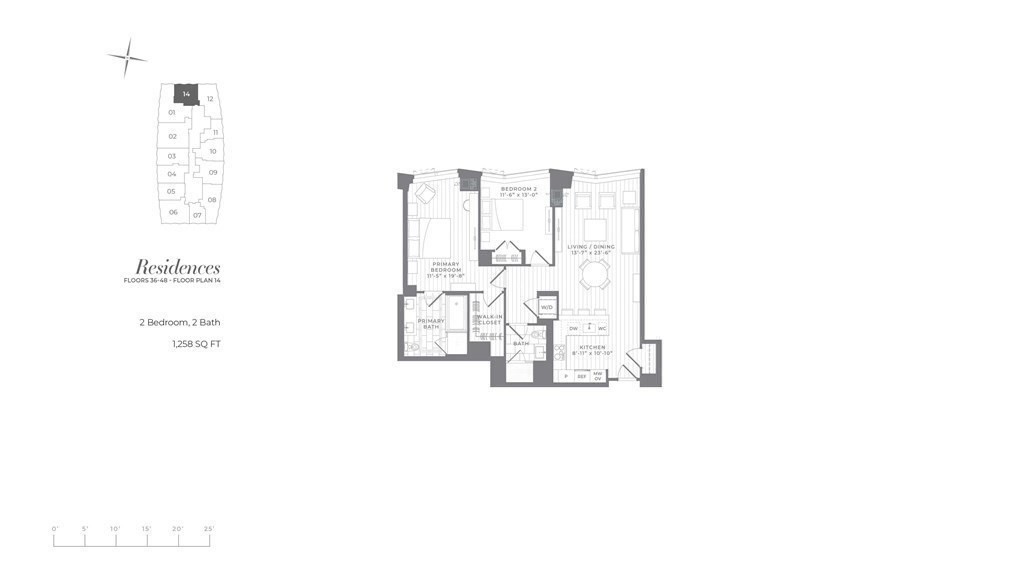 240 Devonshire Street, Unit 3814 Boston, MA 02110 - Photo 40 of 40 a floor plan