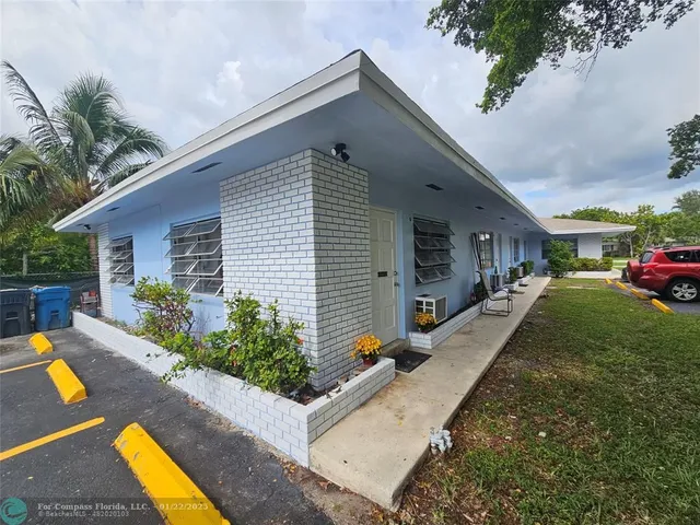 a view of a house with a patio