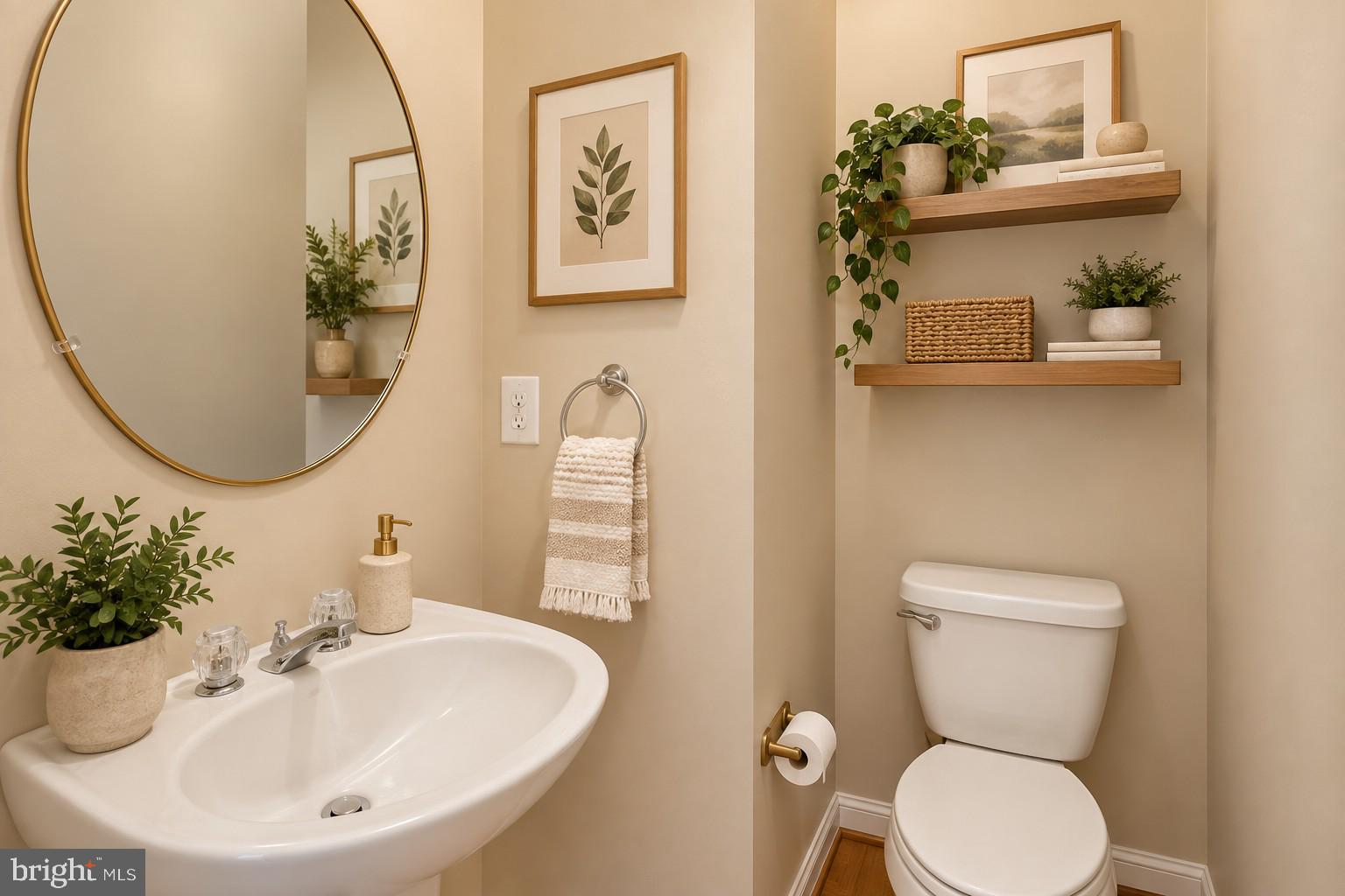 Powder Room - Virtually Staged