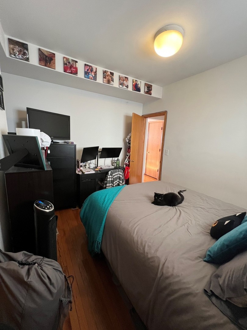 628 West Patterson Avenue, Unit 3S Chicago, IL 60613 - Photo 9 of 10 a bedroom with a bed and window