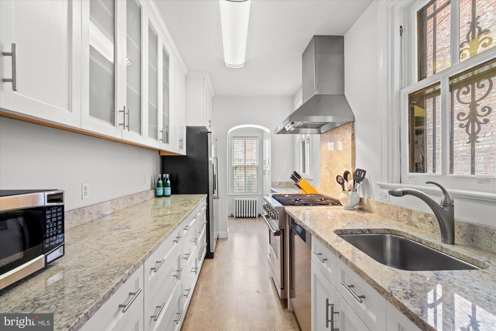 2021 Q Street Northwest Washington, DC 20009 - Photo 16 of 57 Fully renovated kitchen with Viking appliances