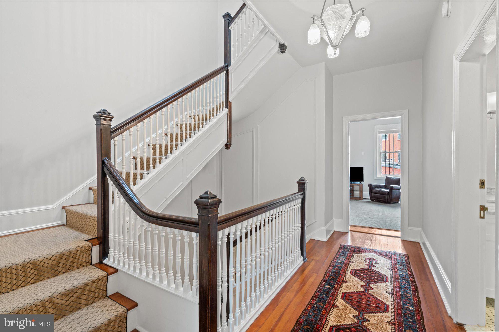 2021 Q Street Northwest Washington, DC 20009 - Photo 32 of 57 Second level landing and third level stairs