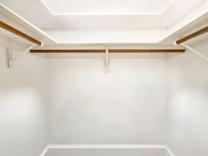 a close up view of racks on the wall