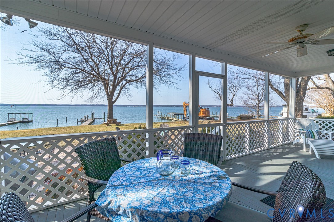 1159 Riverdale Road Warsaw, VA 22572 - Photo 20 of 42 a view of a balcony with furniture