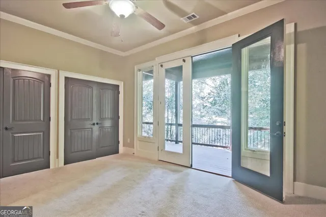 a view of porch with wooden floor in outdoor space