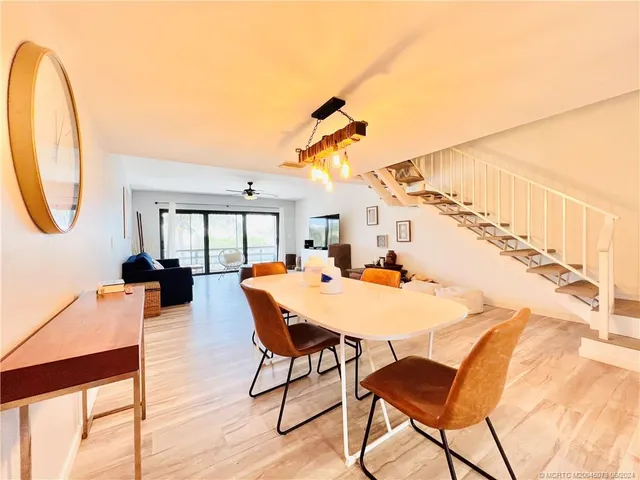 a outdoor living and dining room view