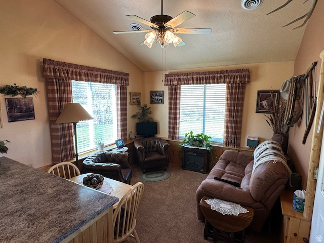 1454 East Little Sweden Road Heber City, UT 84032 - Photo 20 of 35 Carpeted living area with a ceiling fan