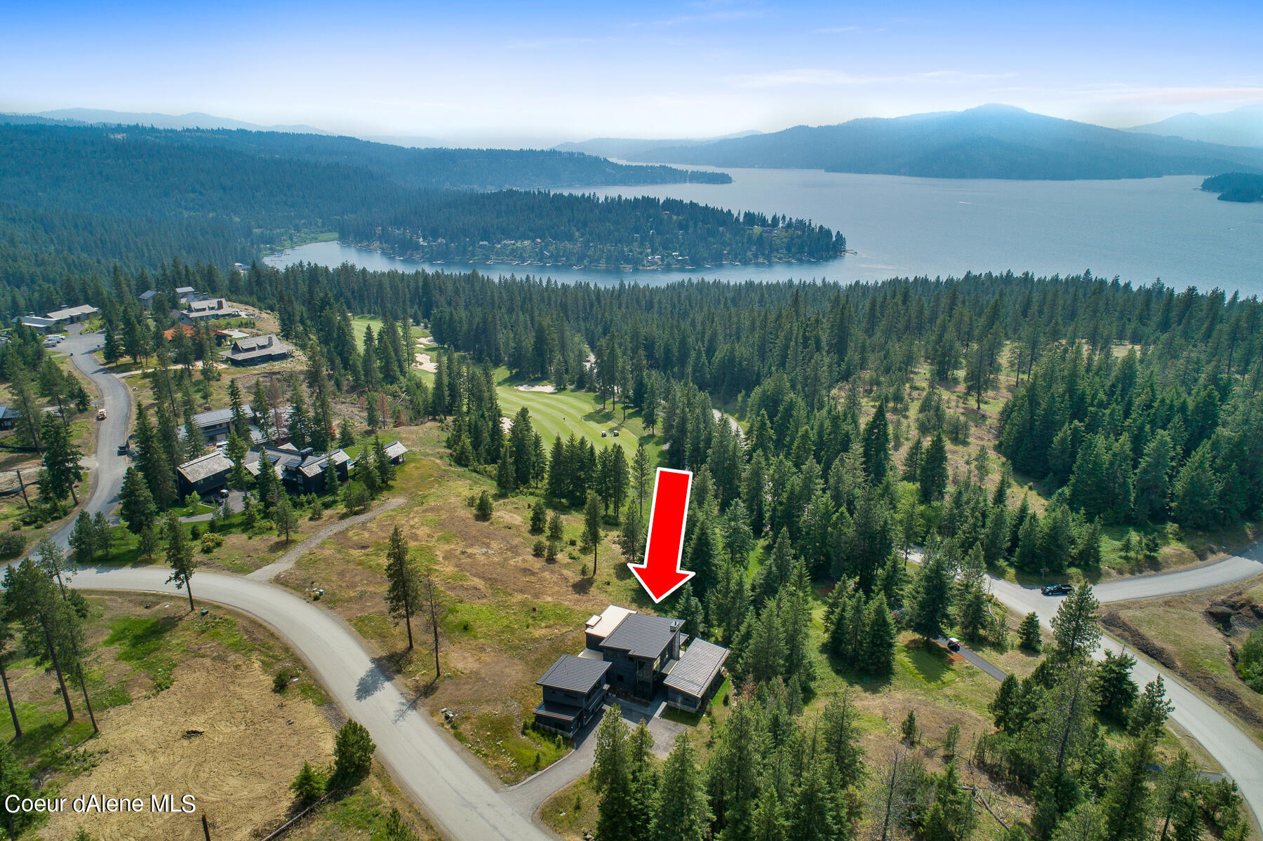 5941 South Gozzer Road Harrison, ID 83833 - Photo 32 of 34 Aerial_5941SGozzerRd-3_Arrow