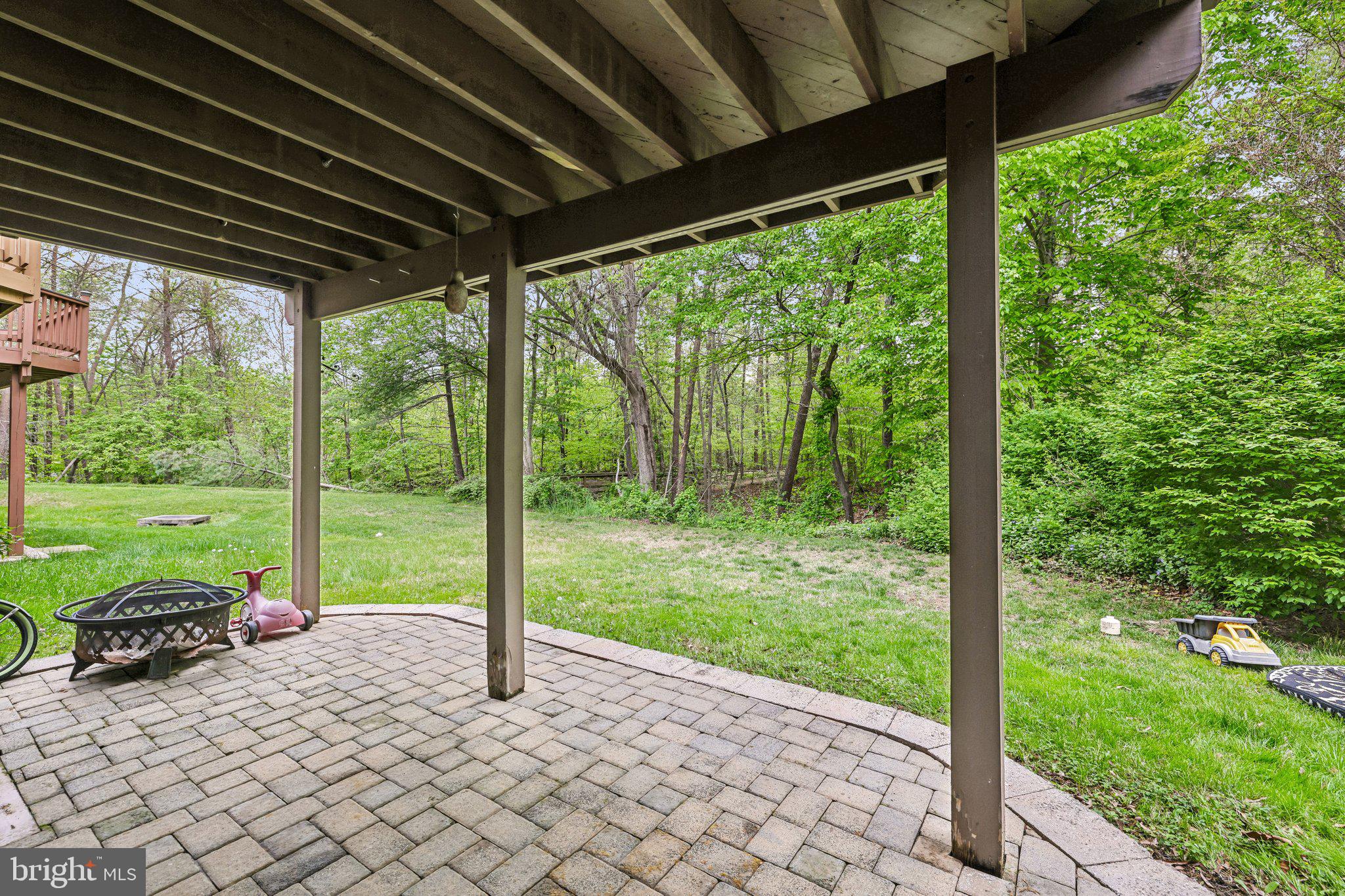 8727 Thornbrook Drive Odenton, MD 21113 - Photo 36 of 40 a view of a porch with chairs and backyard
