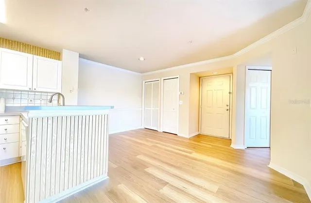 a view of an empty room