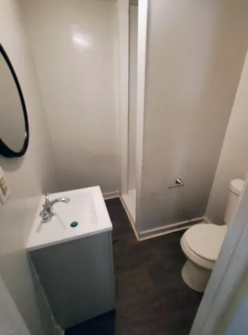 a bathroom with a sink and a toilet