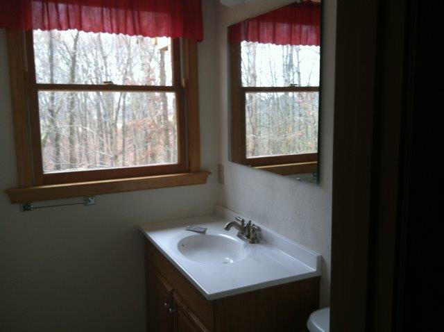 1650 Turner Branch Road Goodview, VA 24095 - Photo 26 of 48 a bathroom with a sink window and mirror