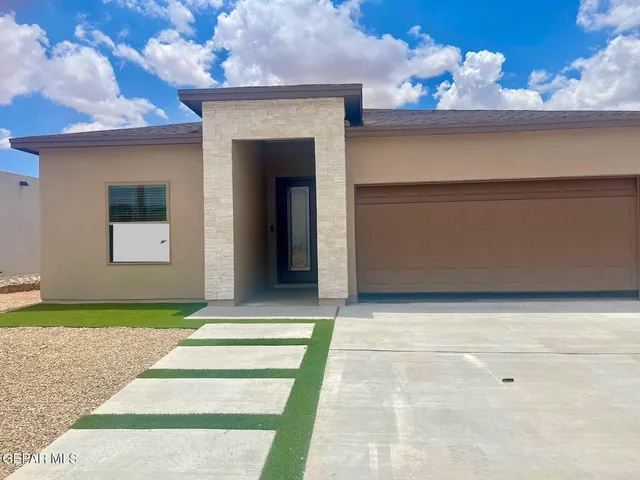 a front view of a house with entryway