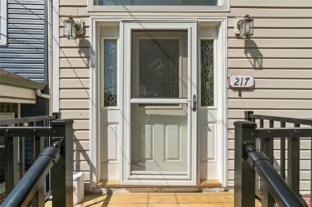 a view of a house with a balcony