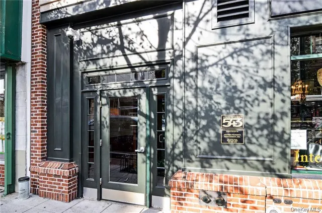 a glass door with outdoor space