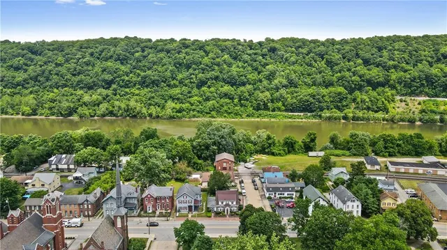 a view of a lake with outdoor space