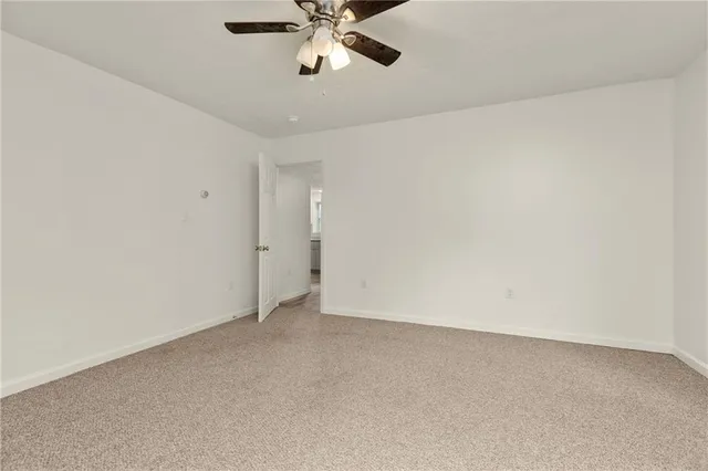 a view of an empty room