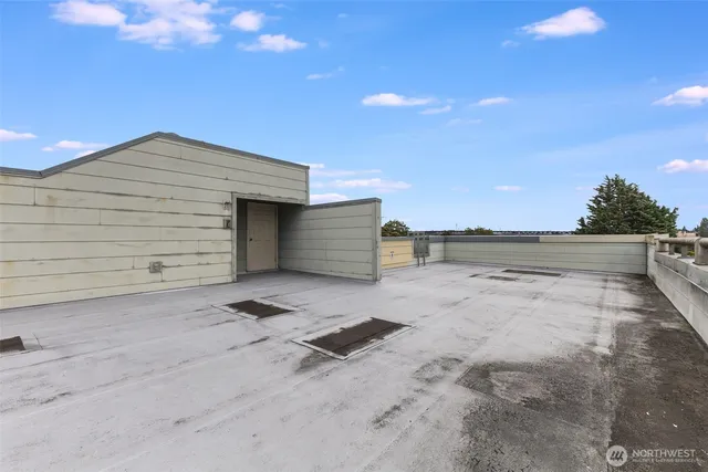 a backyard of a house