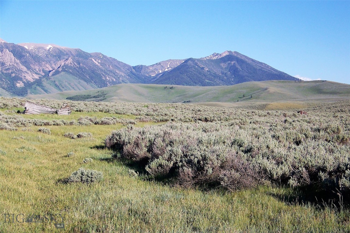 Lot 3 Madison River Ranch Cameron, MT 59720 - Photo 1 of 1 Antique Cabin with Henry Mountains in background
