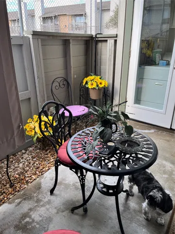 a table with chairs and a table