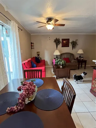 a table room with furniture and a table