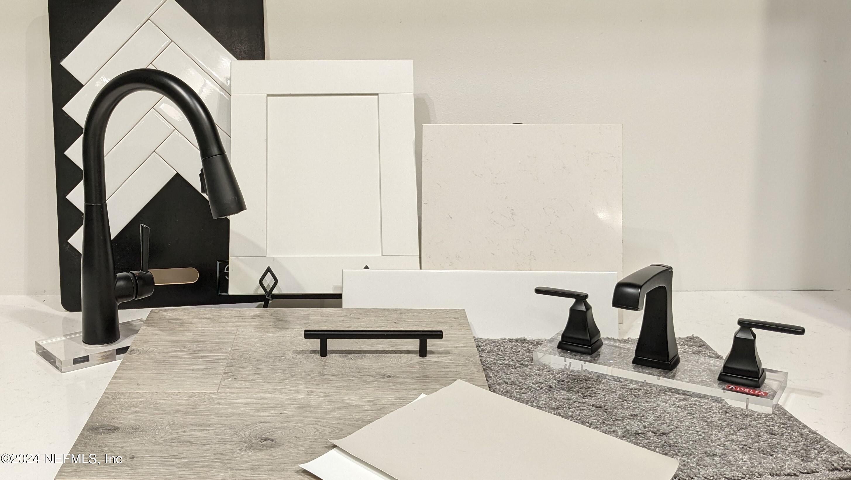 a bathroom with sink and mirror