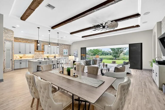 a view of a hallway with washer and dryer